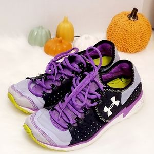 🍊 3 for $30》Under Armour LimeGreen,Purple,BlackandWhite Sneakers Women's 7.5